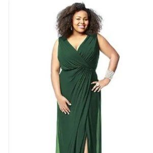 Brand new long Hampton green dress by Dessy Group